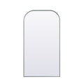 Metal Frame Arch Full Length Mirror 35X66 Inch In Silver