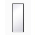 Metal Frame Rectangle Mirror 14 Inch In Black
