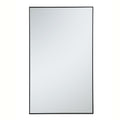 Metal Frame Rectangle Mirror 36 Inch In Black
