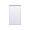 Metal Frame Rectangle Full Length Mirror 36X60 Inch In Black