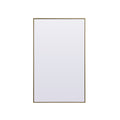 Metal Frame Rectangle Full Length Mirror 36X60 Inch In Brass