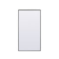 Metal Frame Rectangle Full Length Mirror 36X72 Inch In Black