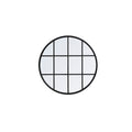 Metal Windowpane Mirror 32 Inch X 32 Inch In Black
