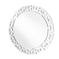 Sparkle 36 In. Contemporary Round Mirror In Clear