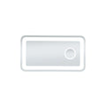 Lux 20in x 36in Hardwired LED mirror with magnifier and color changing temperature 3000K/4200K/6000K