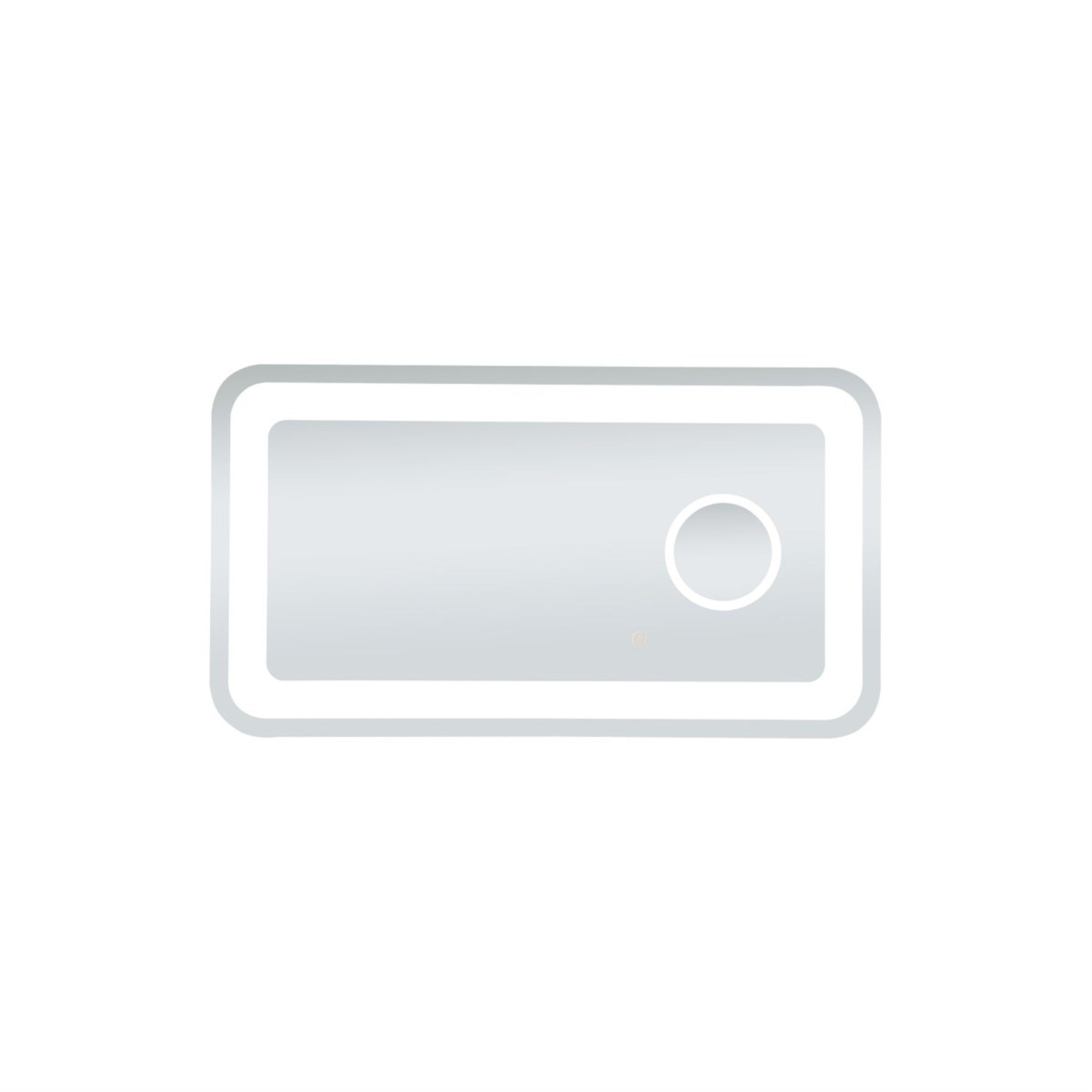 Lux 20in x 36in Hardwired LED mirror with magnifier and color changing temperature 3000K/4200K/6000K