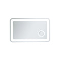 Lux 24in x 40in Hardwired LED mirror with magnifier and color changing temperature 3000K/4200K/6000K