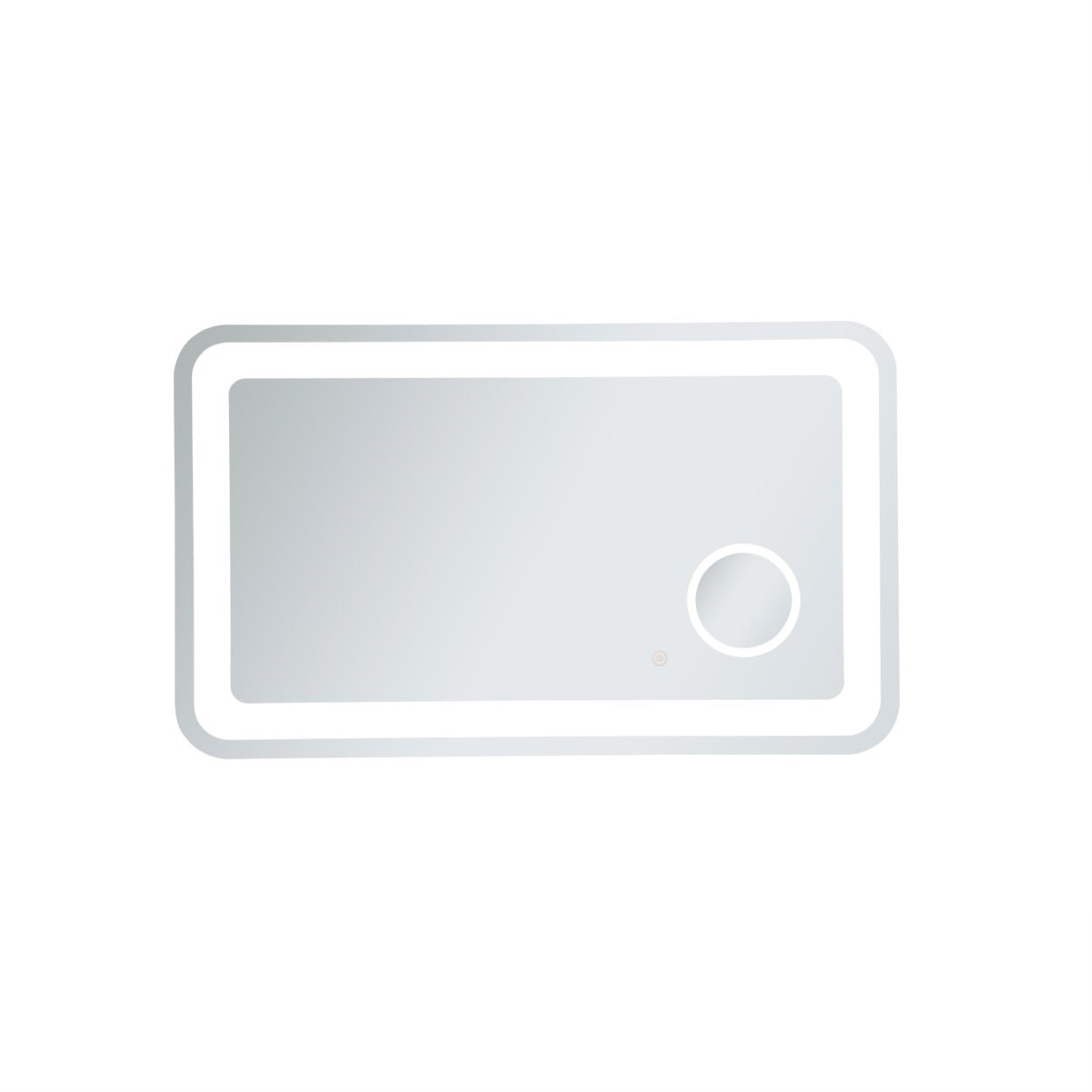 Lux 24in x 40in Hardwired LED mirror with magnifier and color changing temperature 3000K/4200K/6000K