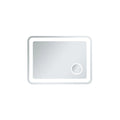 Lux 27in x 36in Hardwired LED mirror with magnifier and color changing temperature 3000K/4200K/6000K