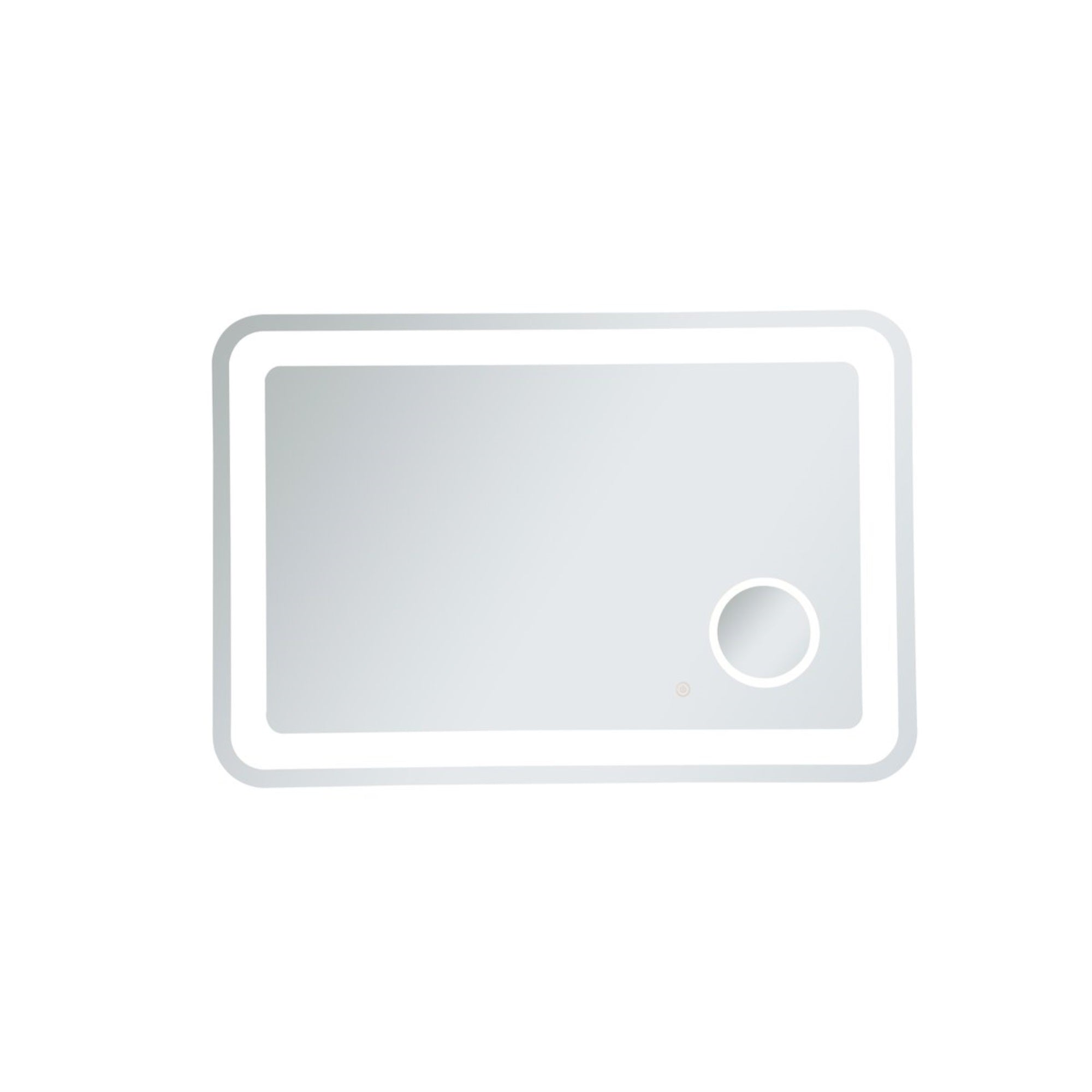 Lux 27in x 40in Hardwired LED mirror with magnifier and color changing temperature 3000K/4200K/6000K