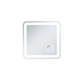 Lux 30in x 30in Hardwired LED mirror with magnifier and color changing temperature 3000K/4200K/6000K