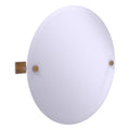 Montero Collection Contemporary Frameless Round Tilt Mirror with Beveled Edge - MT-90-BBR
