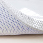 Full size 3-inch Memory Foam Mattress Topper with Removeable Baffle Box Cover