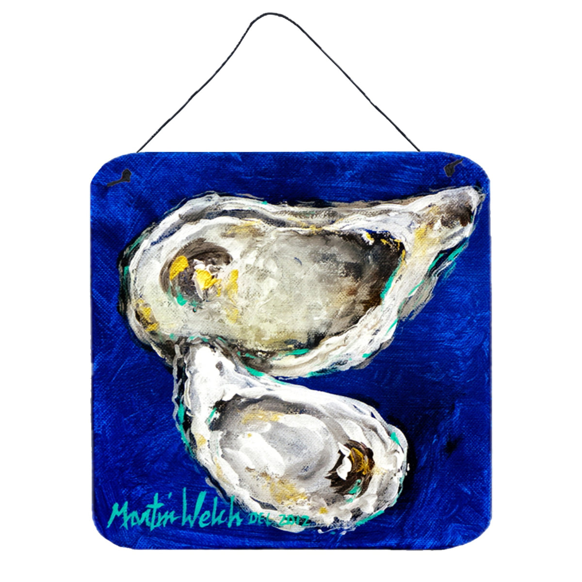 CarolineS Treasures Oyster Ate Data Aluminum Metal Wall Or Door Hanging Prints, 6 X 6 Inch  Inch , Multicolor