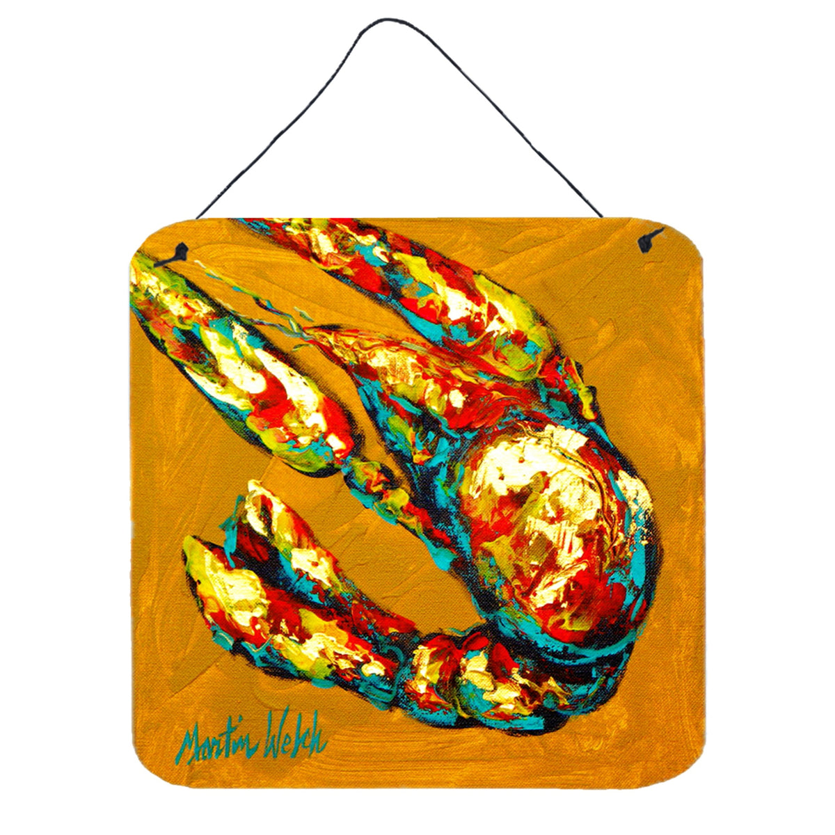CarolineS Treasures Crawfish Crawfish & Hot Aluminum Metal Wall Or Door Hanging Prints, 6 X 6 Inch  Inch , Multicolor