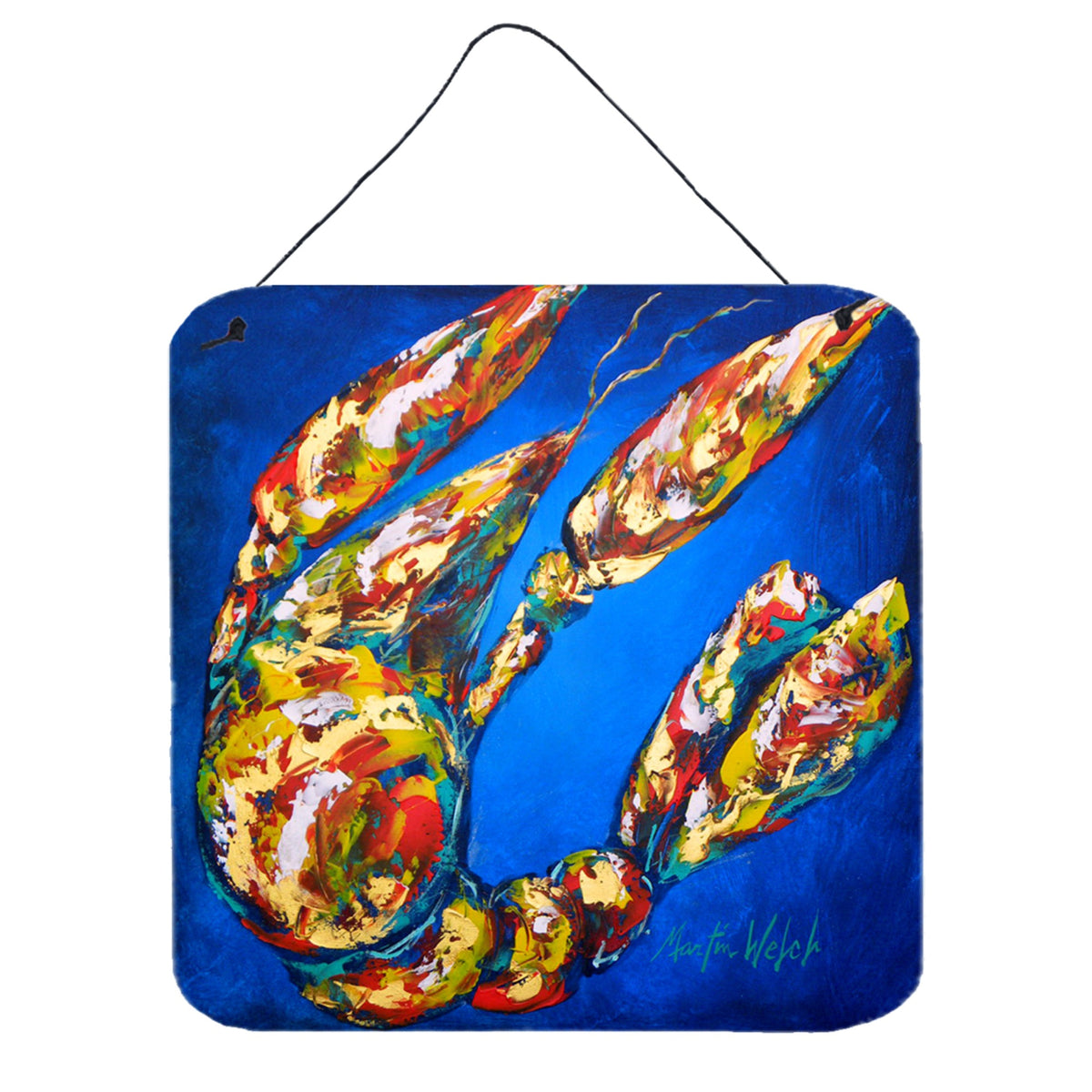 CarolineS Treasures Crawfish Crawfish In Maryland Aluminum Metal Wall Or Door Hanging Prints, 6 X 6 Inch  Inch , Multicolor