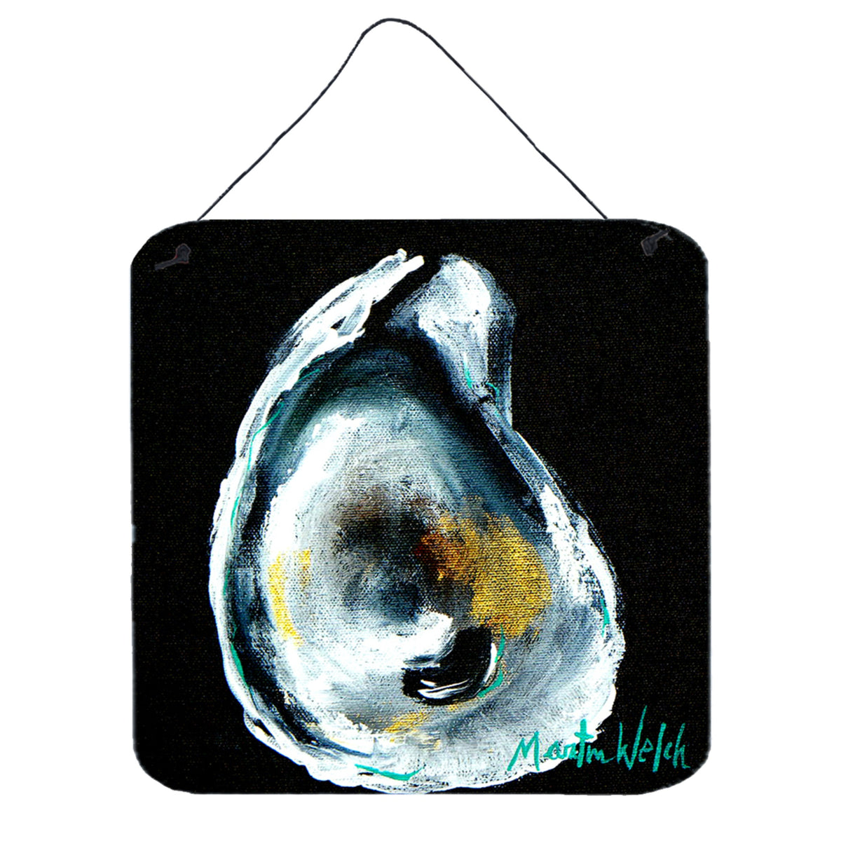 CarolineS Treasures Oyster Goldie Aluminum Metal Wall Or Door Hanging Prints, 6 X 6 Inch  Inch , Multicolor