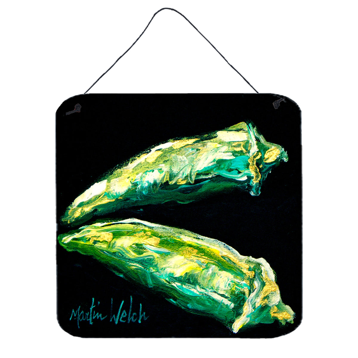 CarolineS Treasures Vegetablesokra Gumbo Aluminum Metal Wall Or Door Hanging Prints, 6 X 6 Inch  Inch , Multicolor
