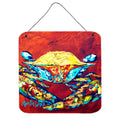 CarolineS Treasures Crab Wrinkles Aluminum Metal Wall Or Door Hanging Prints, 6 X 6 Inch  Inch , Multicolor