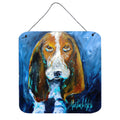 CarolineS Treasures Dogbasset Hound You Talking Bout Me Wall Or Door Hanging Prints, 6 X 6 Inch  Inch , Multicolor