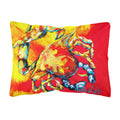 'Caroline'S Treasures Mw1086Pw1216 Crab Hot Dang Canvas Fabric Decorative Pillow, Large, Multicolor'
