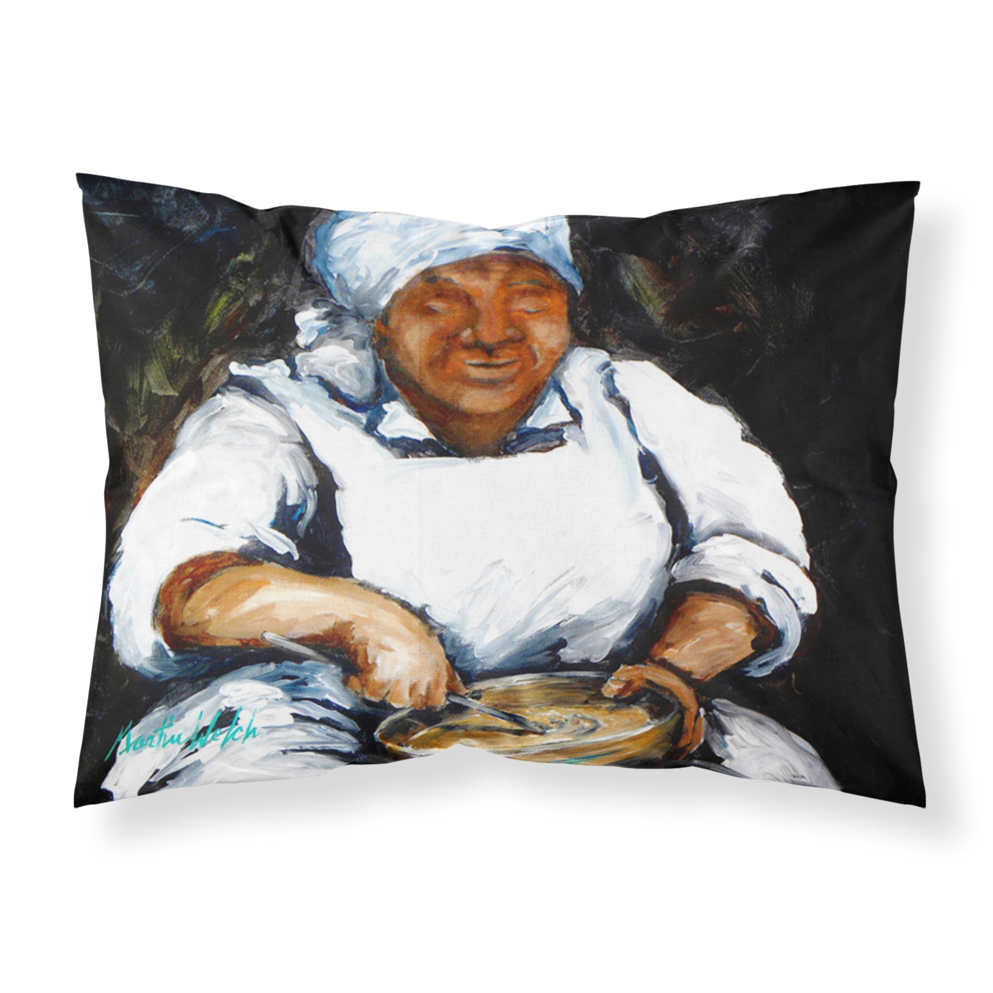 'Caroline'S Treasures Mw1087Pillowcase Hot Water Cornbread Moisture Wicking Fabric Standard Pillowcase, Large, Multicolor'