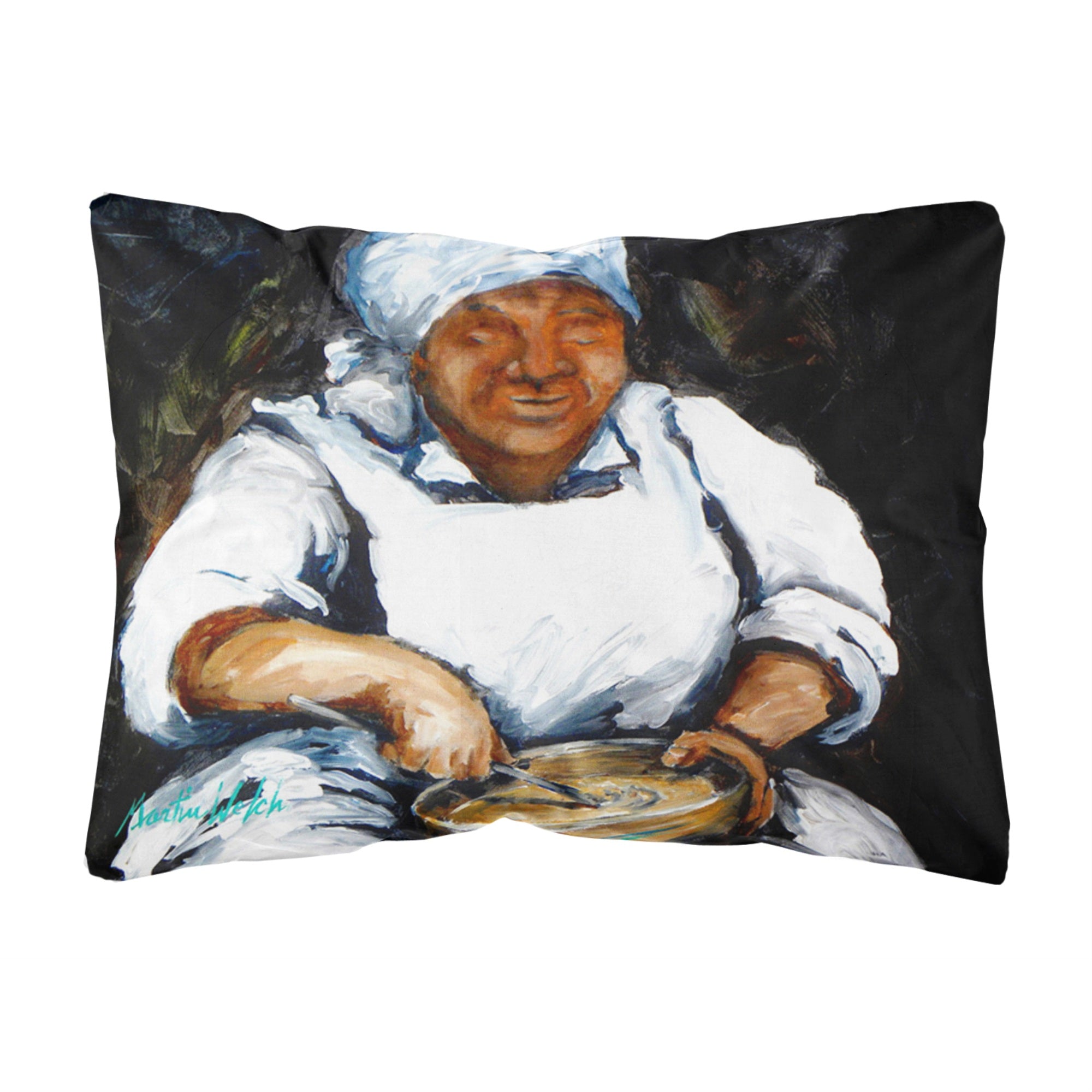 'Caroline'S Treasures Mw1087Pw1216 Hot Water Cornbread Canvas Fabric Decorative Pillow, Large, Multicolor'