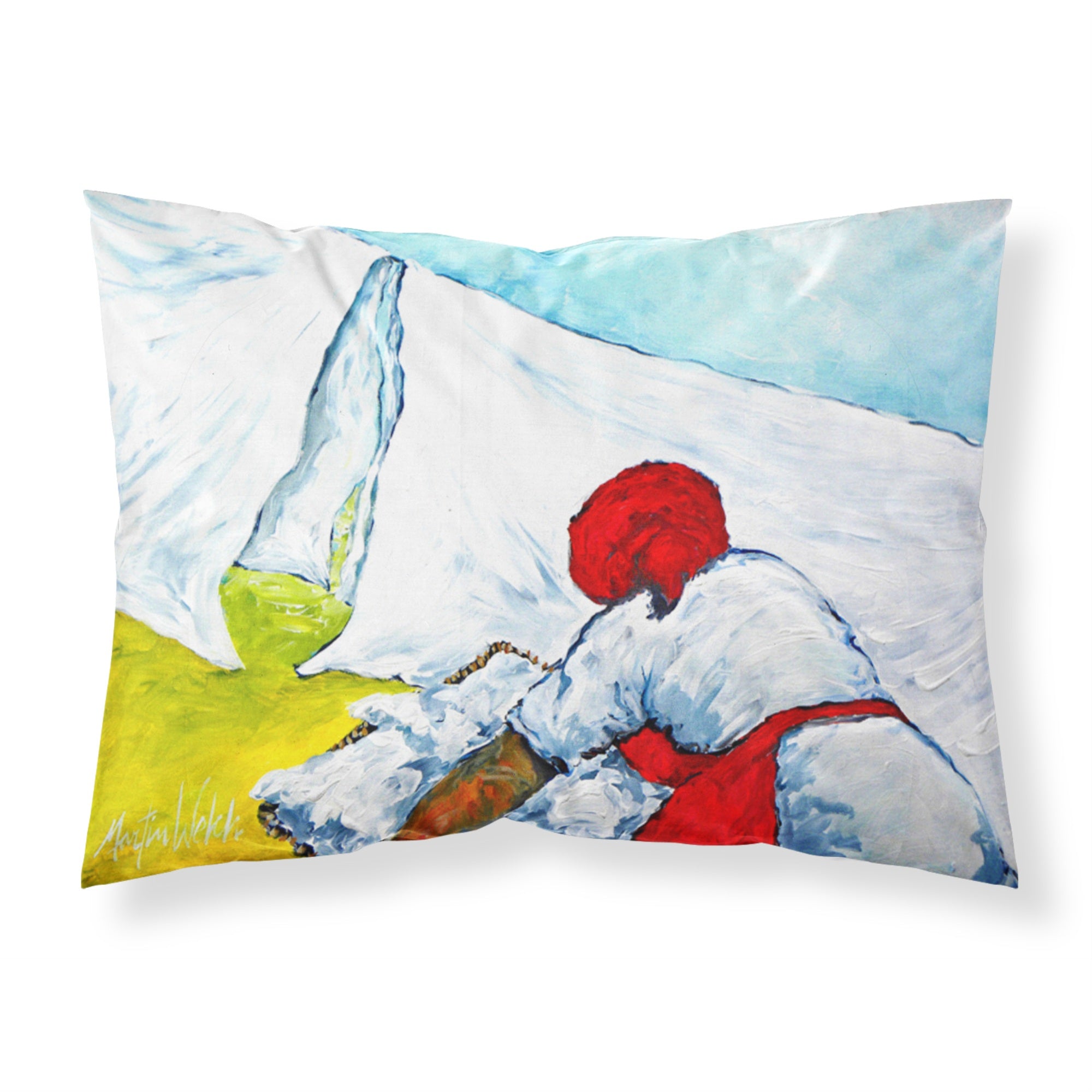 'Caroline'S Treasures Mw1090Pillowcase Must Be Monday Moisture Wicking Fabric Standard Pillowcase, Large, Multicolor'