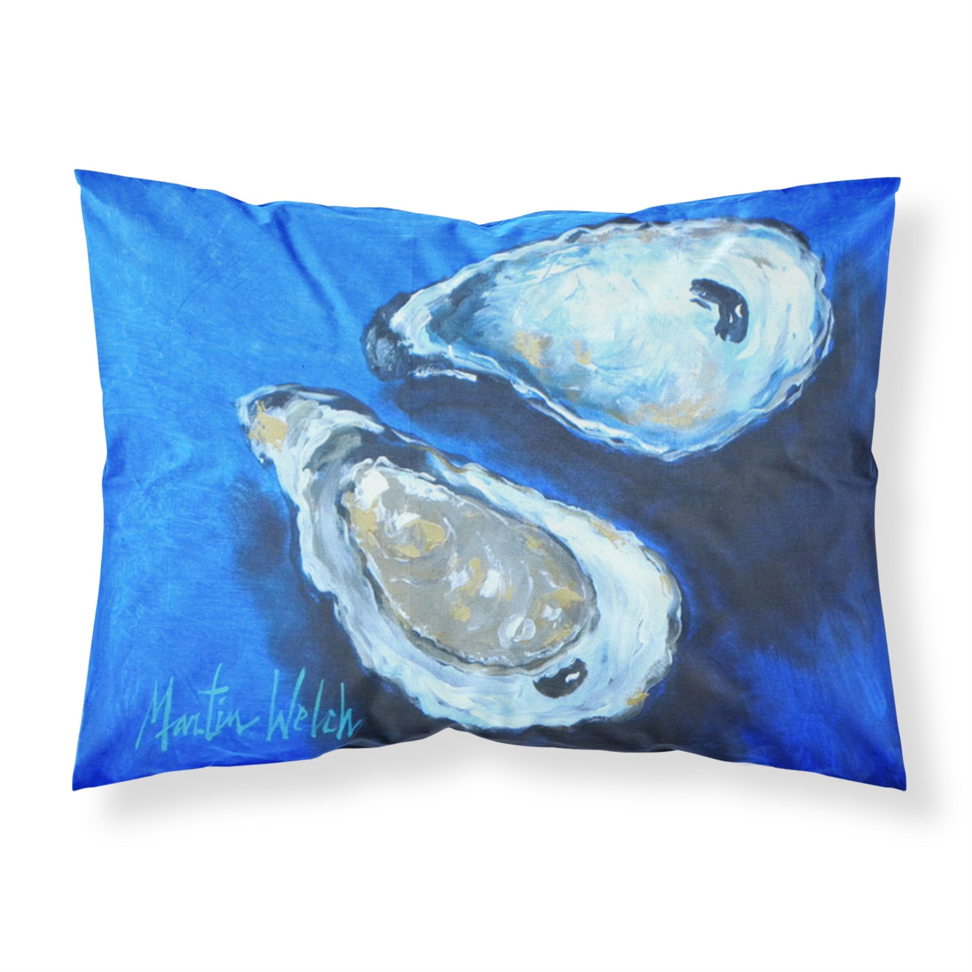 'Caroline'S Treasures Mw1095Pillowcase Oysters Seafood Four Moisture Wicking Fabric Standard Pillowcase, Large, Multicolor'