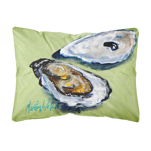 'Caroline'S Treasures Mw1102Pw1216 Oysters Two Shells Canvas Fabric Decorative Pillow, Large, Multicolor'