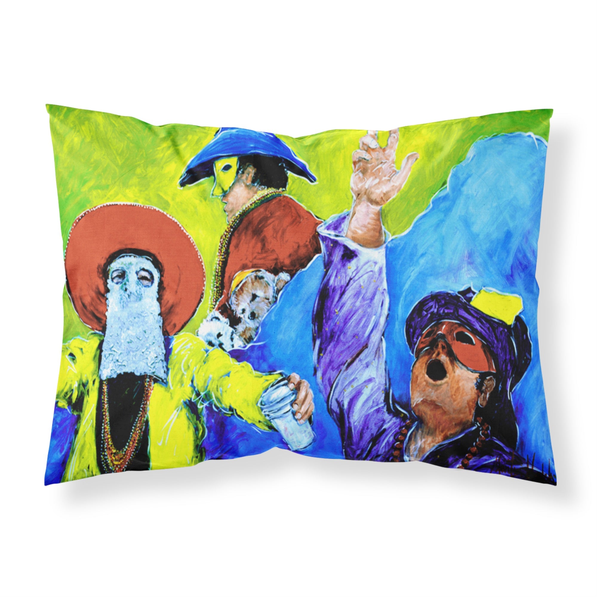 'Caroline'S Treasures Mw1107Pillowcase Mardi Gras Moisture Wicking Fabric Standard Pillowcase, Large, Multicolor'