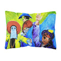 'Caroline'S Treasures Mw1107Pw1216 Mardi Gras Canvas Fabric Decorative Pillow, Large, Multicolor'