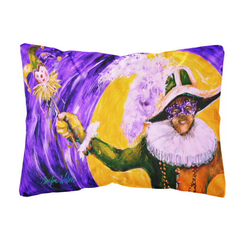 'Caroline'S Treasures Mw1109Pw1216 Mardi Gras Hey Mister Canvas Fabric Decorative Pillow, Large, Multicolor'