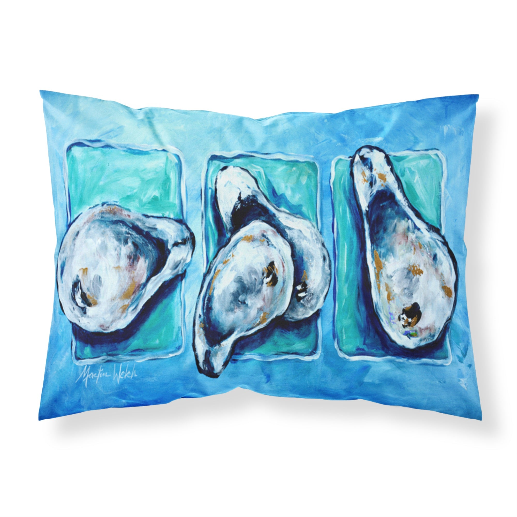 'Caroline'S Treasures Mw1110Pillowcase Oysters Oyster + Oyster = Oysters Moisture Wicking Fabric Standard Pillowcase, Large, Mu