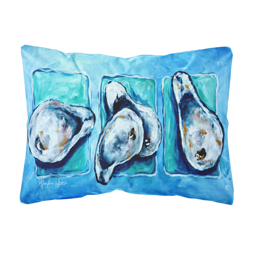 'Caroline'S Treasures Oysters Oyster + Oyster = Oysters Canvas Fabric Decorative Pillow, Large, Multicolor'