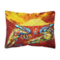 'Caroline'S Treasures Mw1113Pw1216 Crab Buster Brown Canvas Fabric Decorative Pillow, Large, Multicolor'