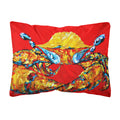 'Caroline'S Treasures Mw1115Pw1216 Crab Fat & Sassy Canvas Fabric Decorative Pillow, Large, Multicolor'