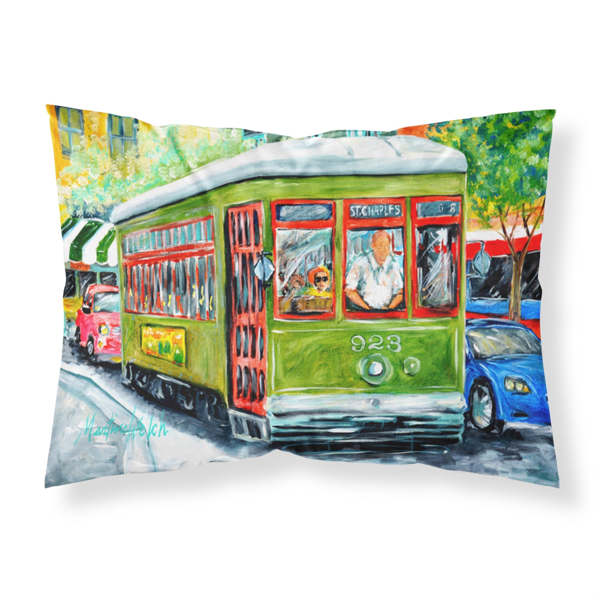 'Caroline'S Treasures Mw1152Pillowcase Street Car Moisture Wicking Fabric Standard Pillowcase, Large, Multicolor'