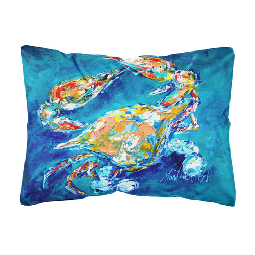 'Caroline'S Treasures Mw1153Pw1216 By Chance Crab Canvas Fabric Decorative Pillow, Large, Multicolor'