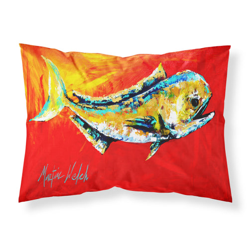 'Caroline'S Treasures Mw1156Pillowcase Danny Dolphin Fish Moisture Wicking Fabric Standard Pillowcase, Large, Multicolor'