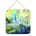 CarolineS Treasures Across The Square St Louis Cathedral Wall Or Door Hanging Prints Mw1183Ds66, 6 Inch  Inch  X 6 Inch  Inch , Multicolor