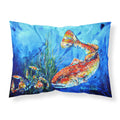 'Caroline'S Treasures ''Scattered Red Fish'' Printed, Polyester Envelope Closure Pillowcase, Standard, Multicolor'