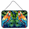 CarolineS Treasures Parrots Yo Mama Wall Or Door Hanging Prints Mw1216Ds812, 8 Inch  Inch  X 12 Inch  Inch