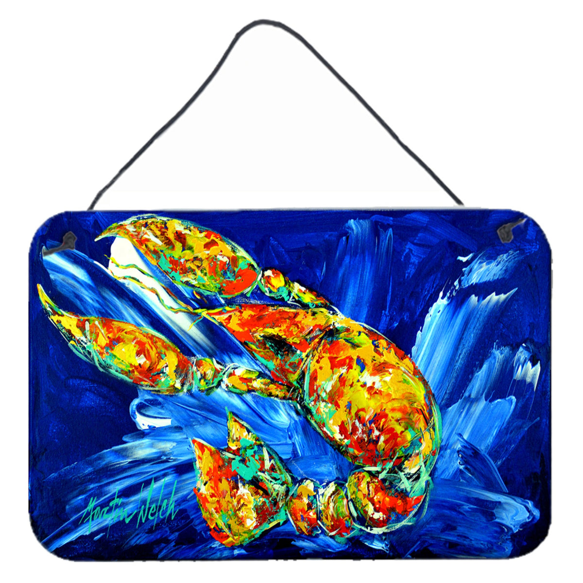 CarolineS Treasures Not Your Plano Crawfish Wall Or Door Hanging Prints Mw1228Ds812, 8 Inch  Inch  X 12 Inch  Inch