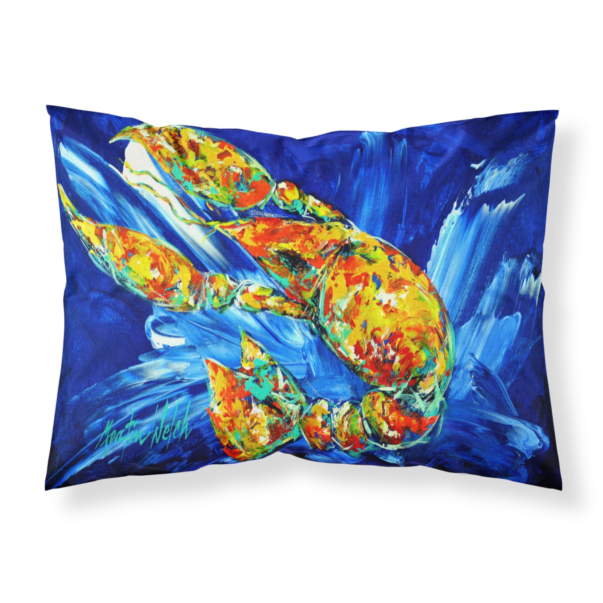 'Caroline'S Treasures ''Not Your Plano Crawfish'' Printed, Polyester Envelope Closure Pillowcase, Standard, Multicolor'