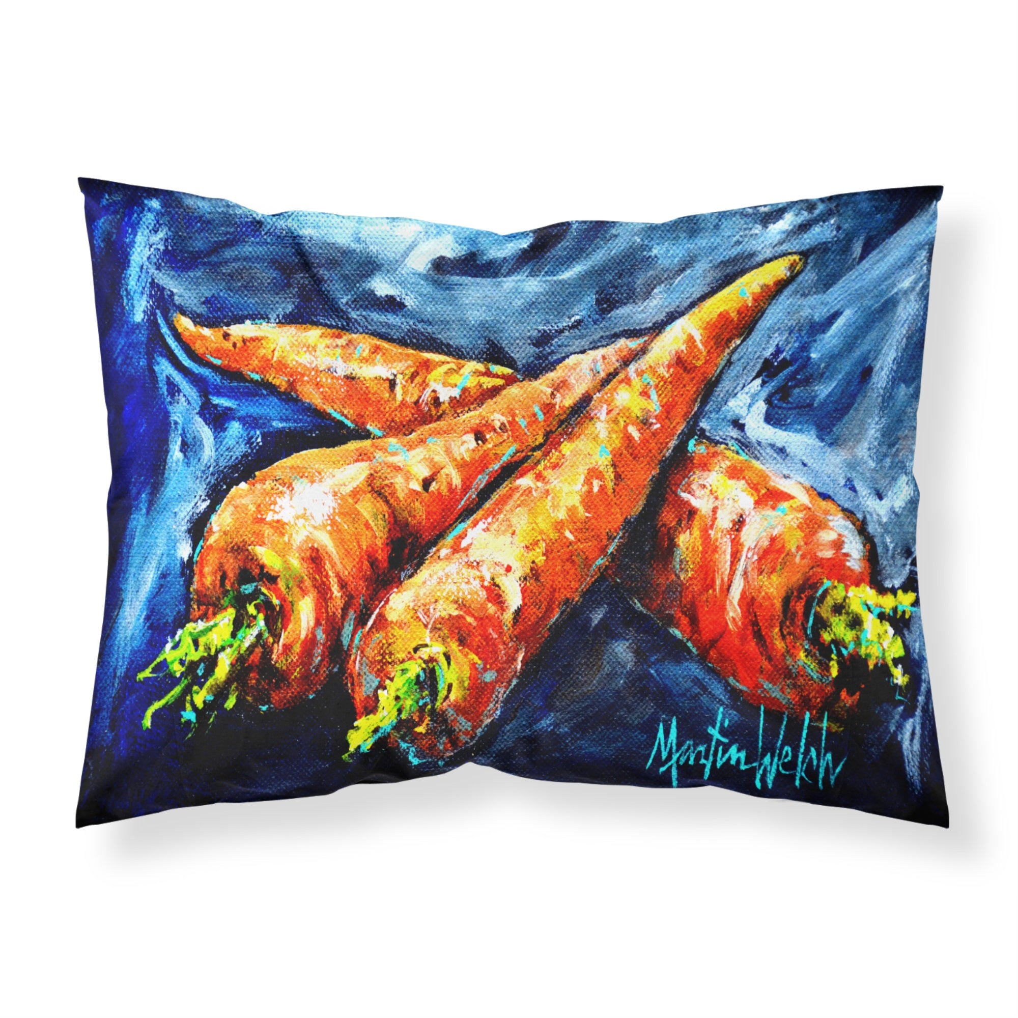 'Caroline'S Treasures Carrots Only Three Needed Fabric Standard Pillowcase Mw1230Pillowcase, Multicolor'