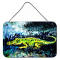 CarolineS Treasures Sneaky Alligator Wall Or Door Hanging Prints Mw1233Ds812, 8 Inch  Inch  X 12 Inch  Inch , Multicolor
