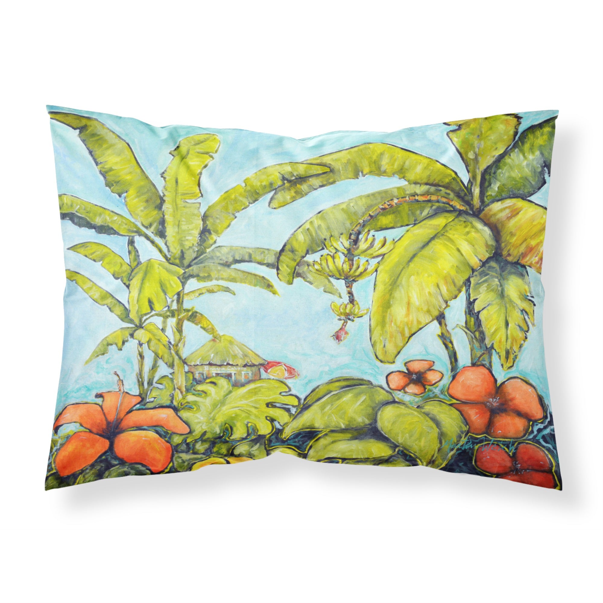 'Caroline'S Treasures Banana Cabana Fabric Standard Pillowcases, Multicolor'