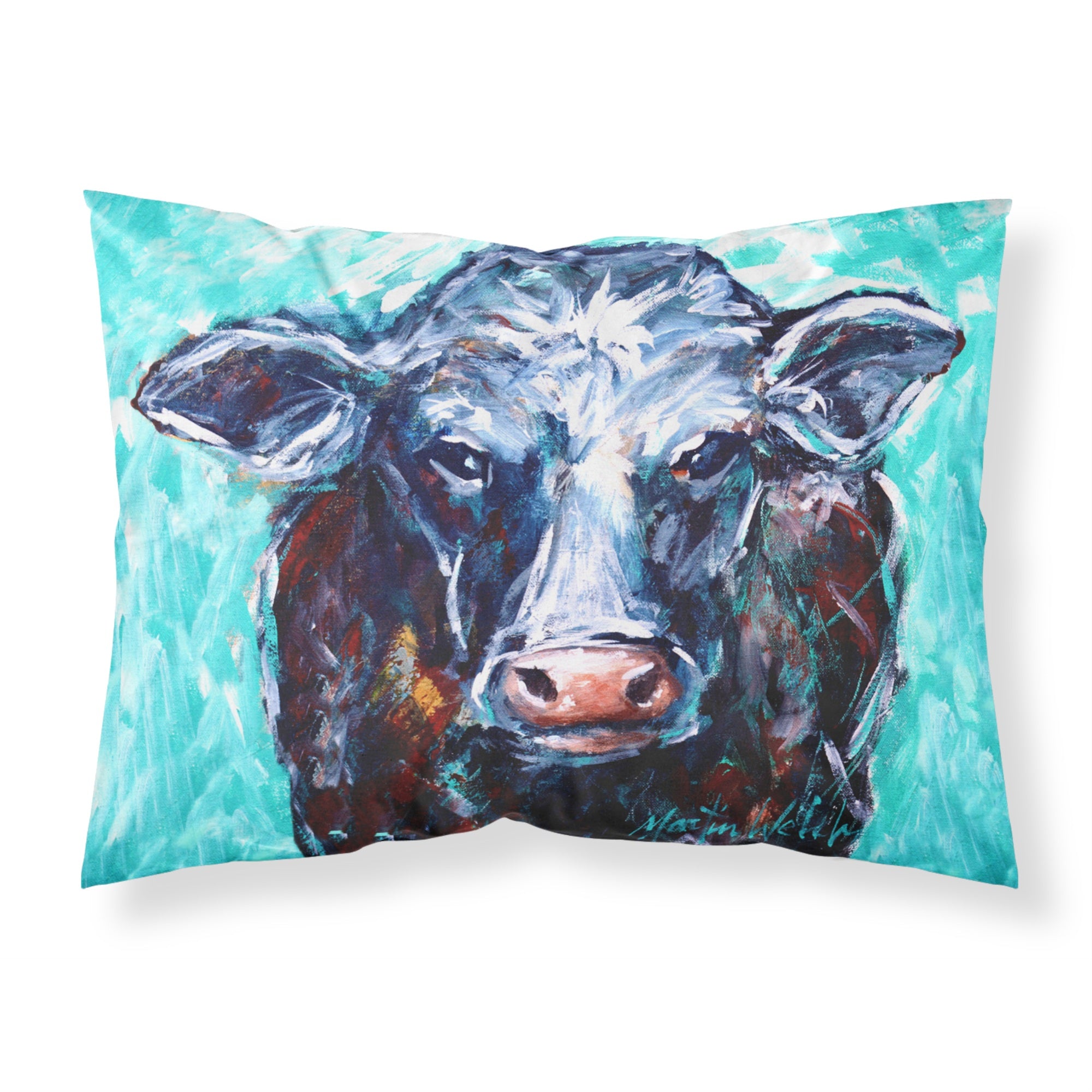'Caroline'S Treasures Moo Cow Fabric Standard Pillowcases, Multicolor'
