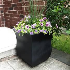 Mayne 5873-B 16 X 16 X 18 In. Valencia Square - Black